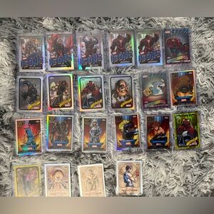 Marvel Card Lot (Topps Chrome and Marvel Mint)